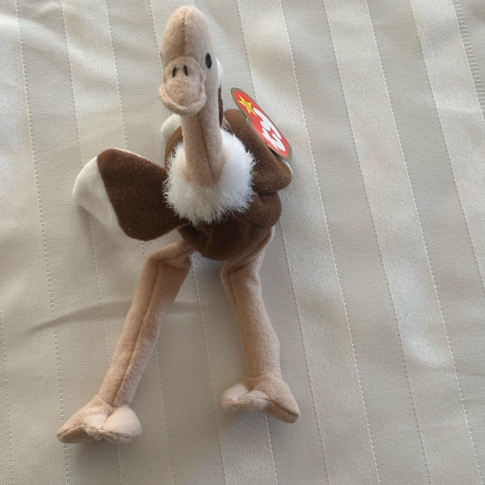 Ty Beanie Babies Stretchy the Ostrich (NWT)